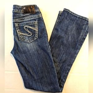 Ladies Silver Alko Boot Cut Jeans Size 26